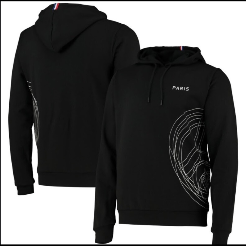 Paris Saint-Germain Core Big Logo Hoodie - Black - Men's